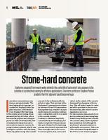 Stone-hard concrete
