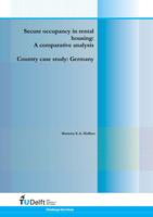 Secure occupancy in rental housing: A comparative analysis. Country case study: Germany