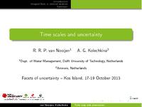 Time scales and uncertainty