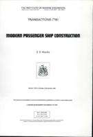 Modern passenger ship construction