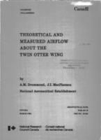 Theoretical and measured airflow about the twin otter wing