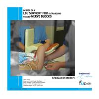 Design of a leg support for an ultrasound-guided nerve block