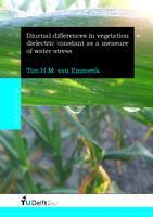 Diurnal differences in vegetation dielectric constant as a measure of water stress