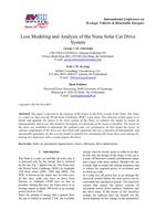 Loss modeling and analysis of the nuna solar car drive system
