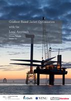 Gradient-based optimization of jacket support structure for offshore wind turbines with the local approach