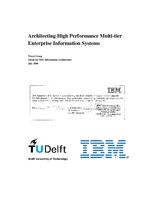 Architecting High Performance Multi-tier Enterprise Information Systems