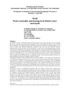 Water neutrality and housing in the Dutch water-metropolis