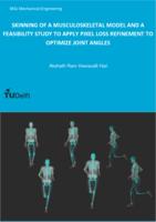 Skinning of a musculoskeletal model and a feasibility study to apply pixel loss refinement to optimize joint angles