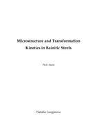 Microstructure and transformation kinetics in bainitic steels