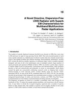 A Novel Directive, Dispersion-Free UWB Radiator with Superb EM-Characteristics for Multiband/Multifunction Radar Applications