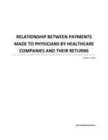 Relationship between payments made to physicians by healthcare companies and their returns