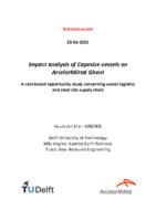 Impact analysis of Capesize vessels on ArcelorMittal Ghent