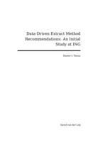 Data-Driven Extract Method Recommendations: An Initial Study at ING