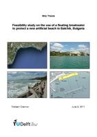 Feasibility study on the use of a floating breakwater to protect a new artificial beach in Balchik, Bulgaria