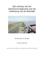 Een ontwerp van het besluitvormingsproces voor de verbetering van de Afsluitdijk