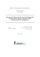 Backward Filtering Forward Guiding for Finite-State Space Models with Expectation Propagation