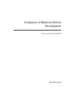 Evaluation of Behavior-Driven Development