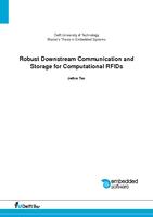 Robust Downstream Communication and Storage for Computational RFIDs