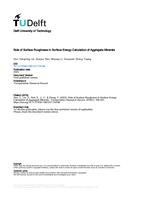 Role of Surface Roughness in Surface Energy Calculation of Aggregate Minerals