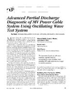 Advanced partial discharge diagnostic of MV power cable system using oscillating wave test system