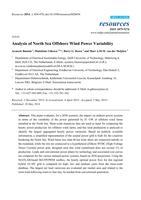 Analysis of North Sea Offshore Wind Power Variability