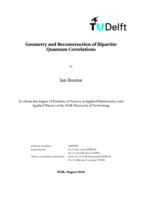 Geometry and Reconstruction of Bipartite Quantum Correlations