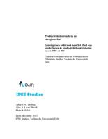 Productiviteitstrends in de energiesector: Een empirisch onderzoek naar het effect van regulering op de productiviteitsontwikkeling tussen 1988 en 2011