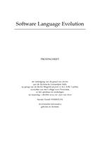 Software Language Evolution