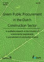 Green Public Procurement in the Dutch Construction Sector