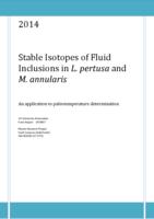 Stable Isotopes of Fluid Inclusions in L. pertusa and M. annularis