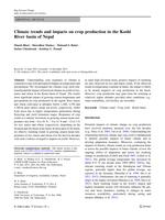 Climate trends and impacts on crop production in the Koshi River basin of Nepal