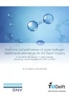 The economic competitiveness of green hydrogen based on its alternatives for the Dutch industry