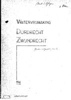Watervrijmaking van Dordrecht en Zwijndrecht: Nader uitgewerkt plan C