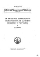 On theoretical predictions of characteristics and cavitation properties of propellers