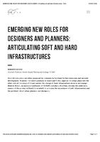 Emerging New Roles for Designers and Planners