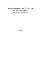 Information Technology and Firm Performance: The Role of Innovation