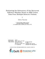 Evaluating the Robustness of the Recurrent Inference Machine Based on MRI Lesion Data from Multiple Sclerosis Patients