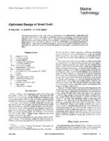 Optimized design of small craft