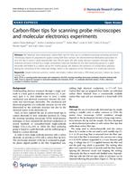Carbon-fiber tips for scanning probe microscopes and molecular electronics experiments