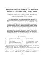 Role Identification of Yaw and Sway Motion in Helicopter Yaw Control Tasks