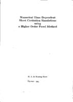 Numerical Time Dependent Sheet Cavitation Simulations using a Higher Order Panel Method