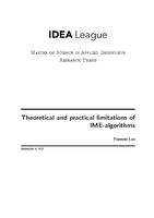 Theoretical and practical limitations of IME-algorithms