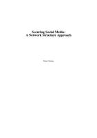 Securing Social Media: A Network Structure Approach