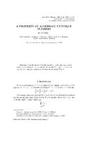 A property of algebraic univoque numbers