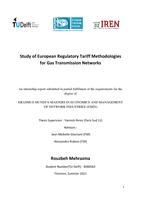 Study of European Regulatory Tariff Methodologies for Gas Transmission Networks