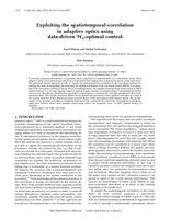 Exploiting the spatiotemporal correlation in adaptive optics using data-driven H2-optimal control