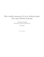Heat transfer assessment of an ice induced engine inlet using Machine Learning
