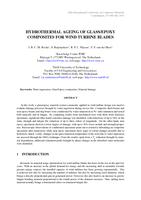 Hydrothermal ageing of glass/epoxy composites for wind turbine blades