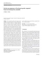 On the non-uniqueness of local quasi-geoids computed from terrestrial gravity anomalies