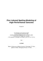 Fire-Induced Spalling Modeling of High-Performance Concrete